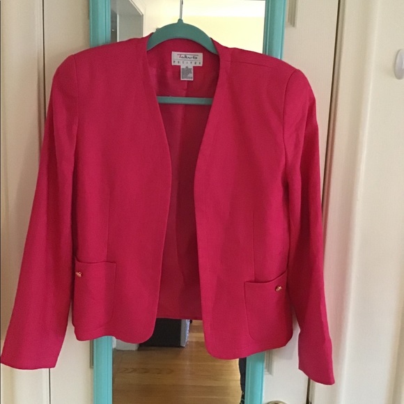 Talbots Jackets & Blazers - TALBOTS petite linen blazer size 10P hot pink